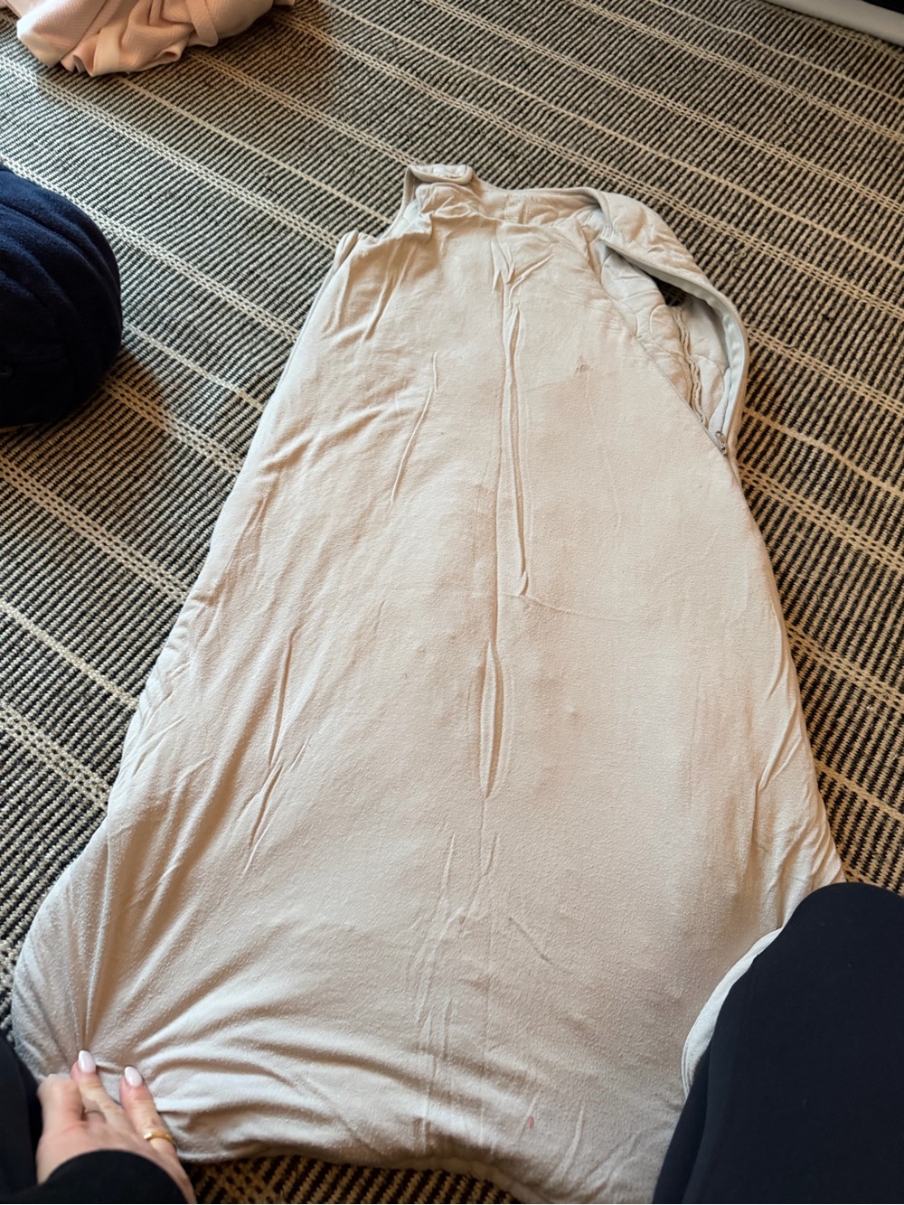 GUNAMUNA Neutral Beige Sleep Sack / Wearable Blanket